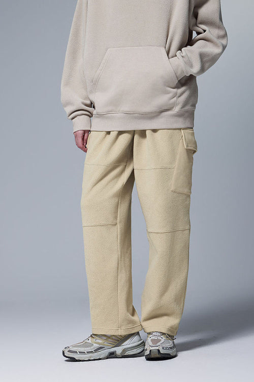 Thermal Fleece Utility Sweatpants - Khaki