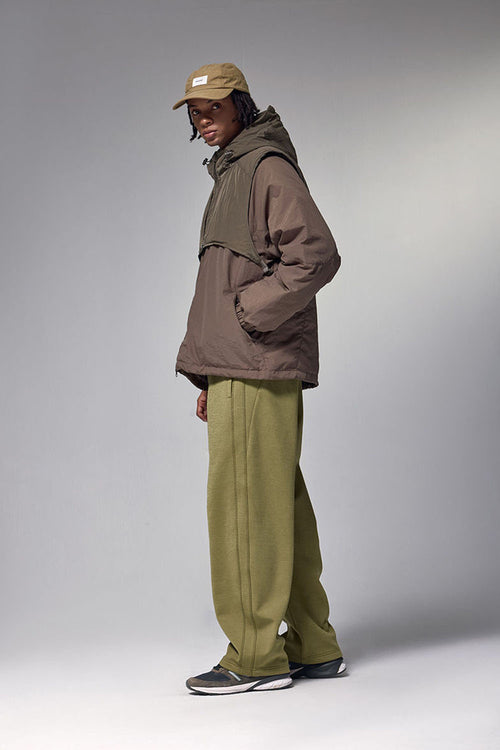 High-Stretch Active Fleece Joggers - Mud Green