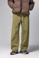 High-Stretch Active Fleece Joggers - Mud Green