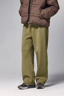 High-Stretch Active Fleece Joggers - Mud Green