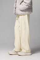 High-Stretch Active Fleece Joggers - White