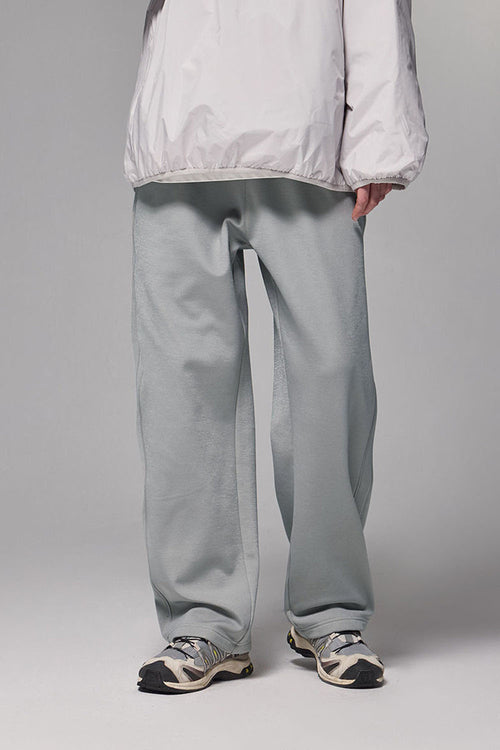High-Stretch Active Fleece Joggers - Stone Gray