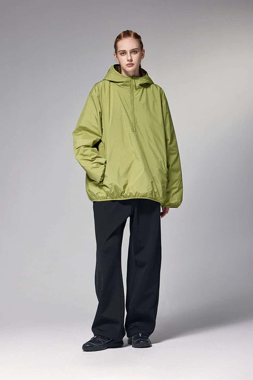 4-Way Stretch Thermal-Fleece Straight-Leg Sweatpants in Black - full-length front modeled view