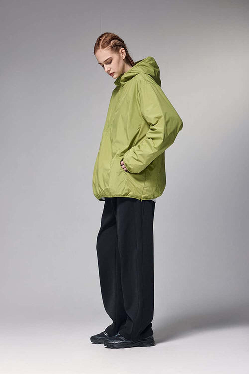 4-Way Stretch Thermal-Fleece Straight-Leg Sweatpants in Black - three-quarter front modeled view