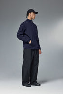 High-Stretch Spliced Fleece Jacket - Eclipse Blue
