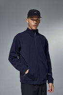 High-Stretch Spliced Fleece Jacket - Eclipse Blue