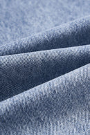 Vintage Washed Wide-Leg Denim - Baby Blue