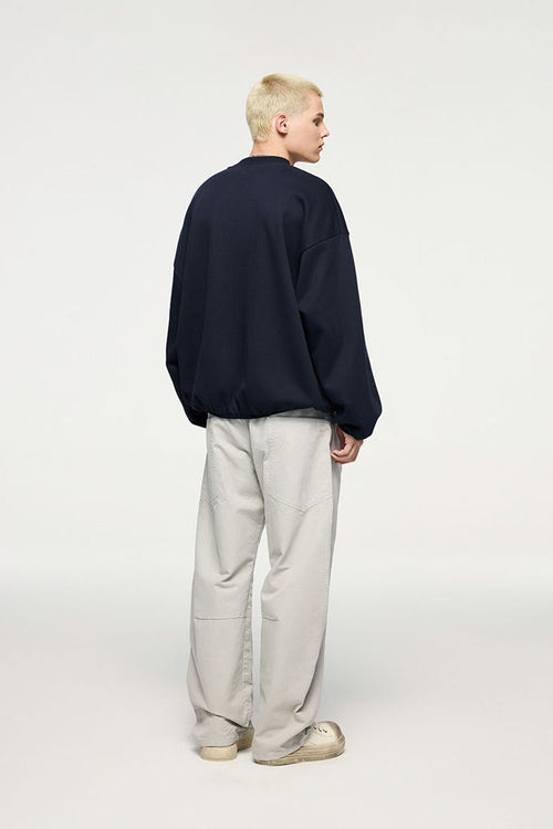 Premium Thermal Fleece Crewneck - Navy Blue