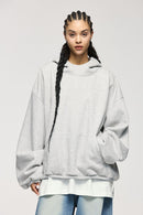 Thermal Fleece Everyday Hoodie - Flower Gray
