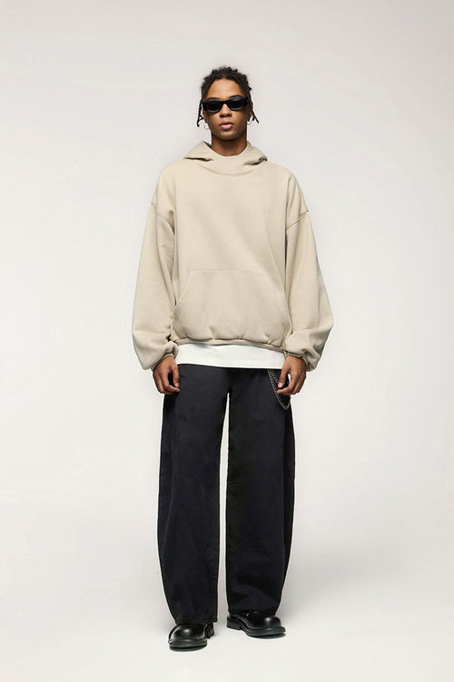 Thermal Fleece Everyday Hoodie - Light Khaki