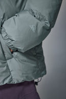 High-Neck Utility Puffer Jacket - Green