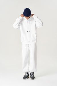 Heavyweight Essential Fleece Hoodie - White