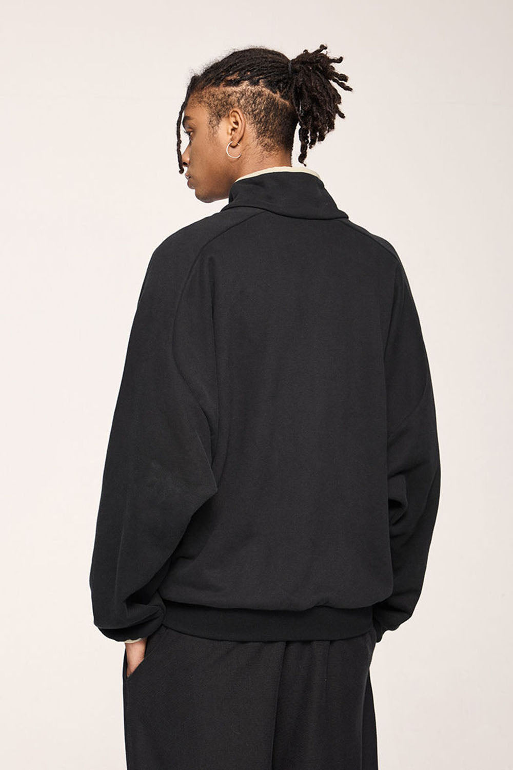 Sports Stand Collar Jacket with Double-Ended Zipper for Men