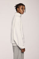 Retro Athletic Double-Zip Track Jacket - Flower Gray