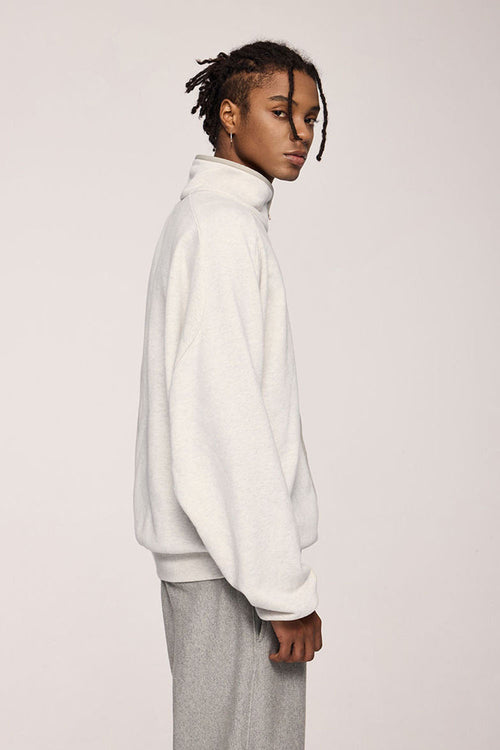 Retro Athletic Double-Zip Track Jacket - Flower Gray