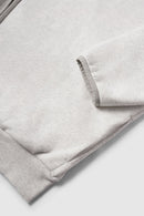 Retro Athletic Double-Zip Track Jacket - Flower Gray