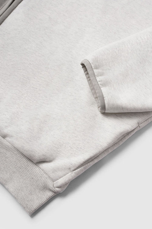Retro Athletic Double-Zip Track Jacket - Flower Gray