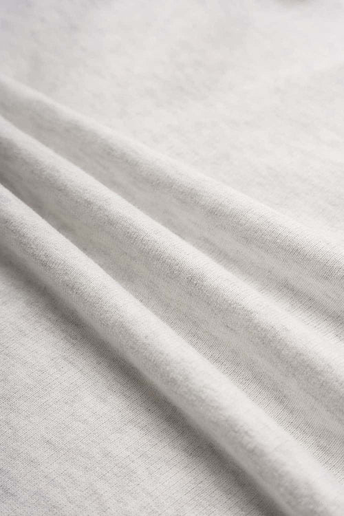 Heavyweight Two-Way Zip Stand-Collar Track Jacket in Flower Gray - product detail close-up