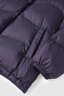 Packable Loose-Fit Hooded Down Jacket - Purple
