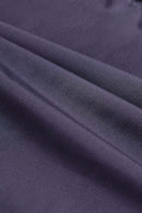 Packable White Duck Down Hooded Puffer Jacket in Purple - fabric texture close-up