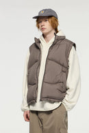 Packable Lightweight Down Vest - Brown