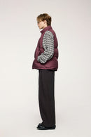 Packable Lightweight Down Vest - Burgundy