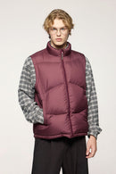 Packable Lightweight Down Vest - Burgundy