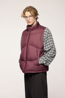 Packable Lightweight Down Vest - Burgundy