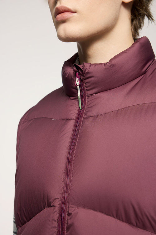 Packable Lightweight Down Vest - Burgundy
