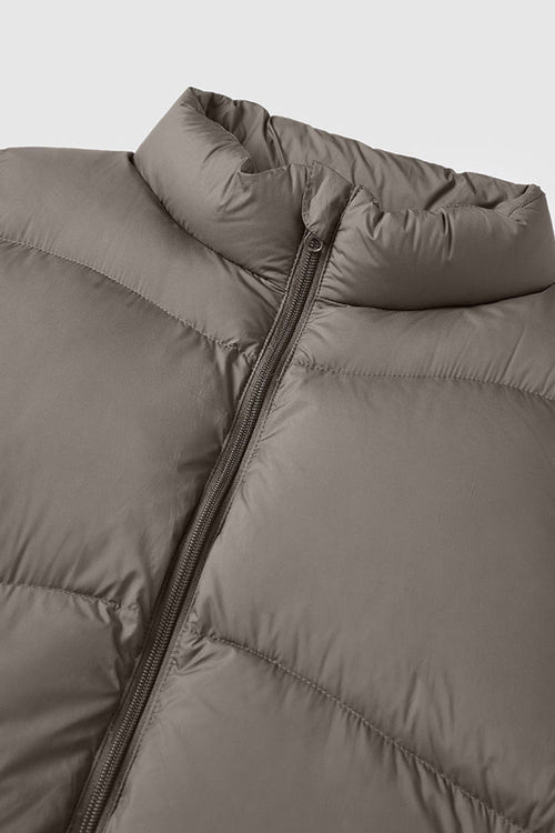 Packable Lightweight Down Vest - Brown