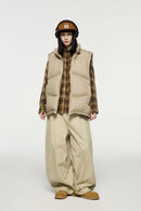 Packable Lightweight Down Vest - Khaki