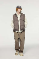 Packable Lightweight Down Vest - Brown