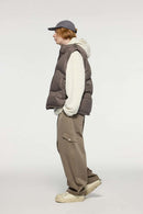 Packable Lightweight Down Vest - Brown