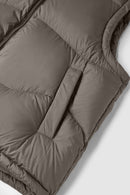 Packable Lightweight Down Vest - Brown