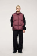 Packable Lightweight Down Vest - Burgundy