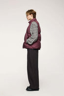Packable Lightweight Down Vest - Burgundy