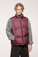 Packable Lightweight Down Vest - Burgundy