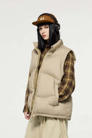 Packable Lightweight Down Vest - Khaki