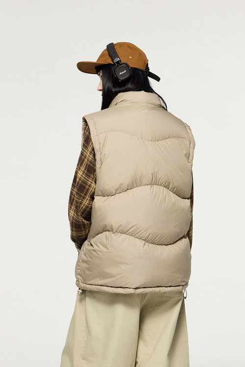 Packable Lightweight Down Vest - Khaki
