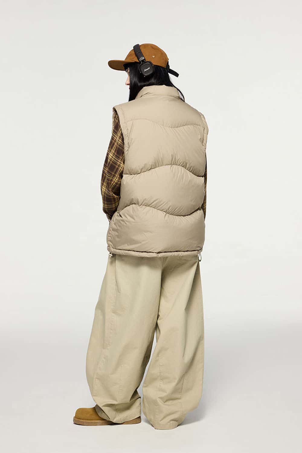 Packable Lightweight Down Vest - Khaki