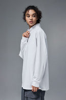 Reversible Quick-Dry Half-Zip Pullover - White