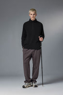 Reversible Quick-Dry Half-Zip Pullover - Black