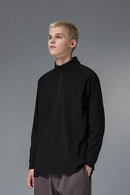 Reversible Quick-Dry Half-Zip Pullover - Black