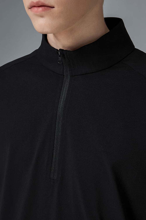 Reversible Quick-Dry Half-Zip Pullover - Black
