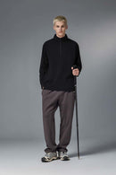 Reversible Quick-Dry Half-Zip Pullover - Black