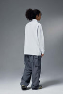 Reversible Quick-Dry Half-Zip Pullover - White