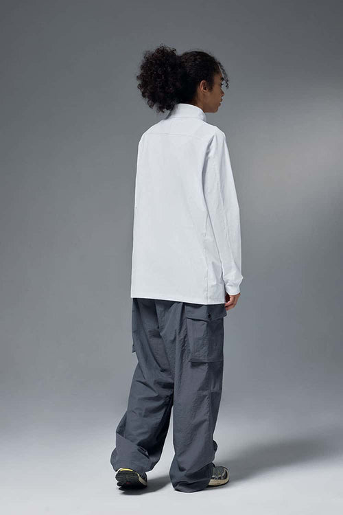Reversible Quick-Dry Half-Zip Pullover - White