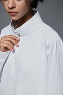 Reversible Quick-Dry Half-Zip Pullover - White