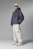 Lightweight Hooded Puffer Jacket - Purple