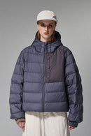 Lightweight Hooded Puffer Jacket - Purple